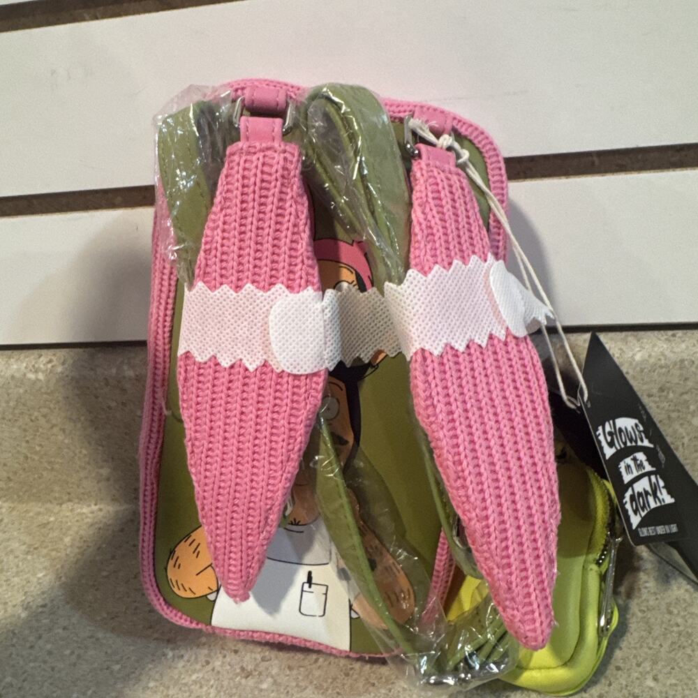 Loungefly Bob's Burgers Louise Cosplay Cell Phone Crossbody Bag w/ Glow Coin Bag - Picture 6 of 6